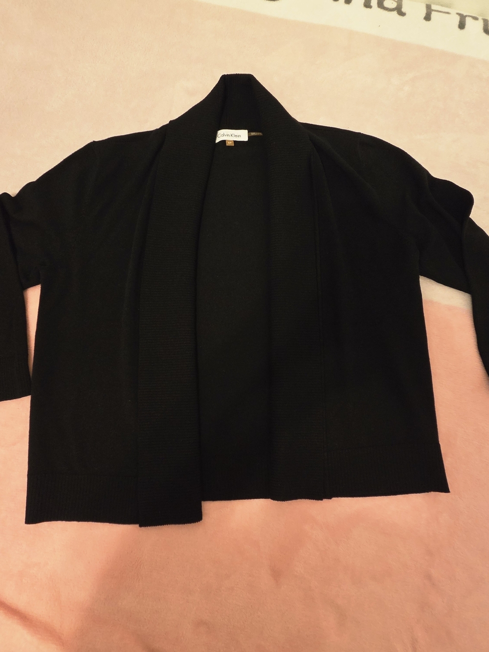 Calvin Klein Black Open-Front Women's Cardigan